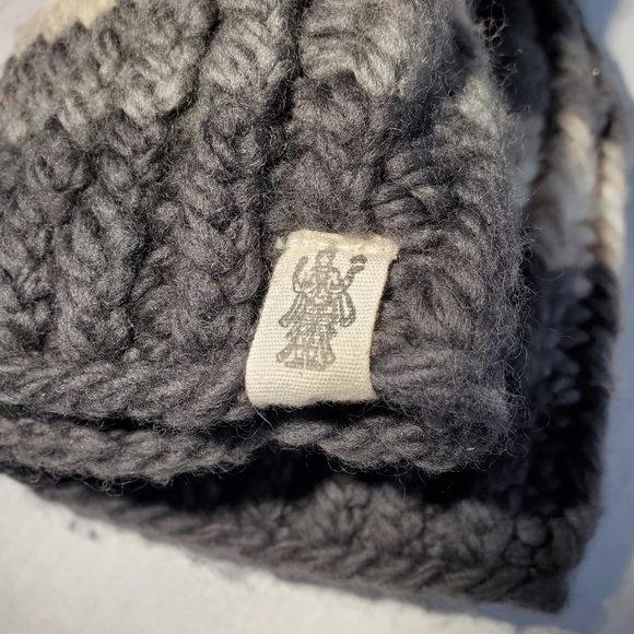 Nirvana Designs Gray Knit Striped Toboggan - Picture 2 of 7